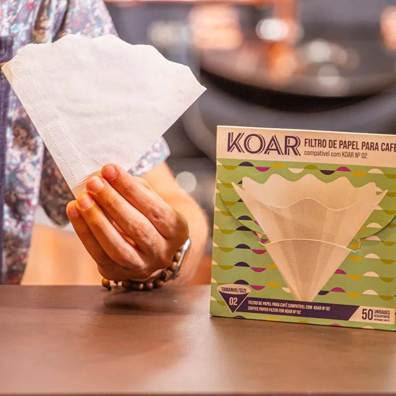 Filtro Koar Branco 50 unidades Tamanho 02