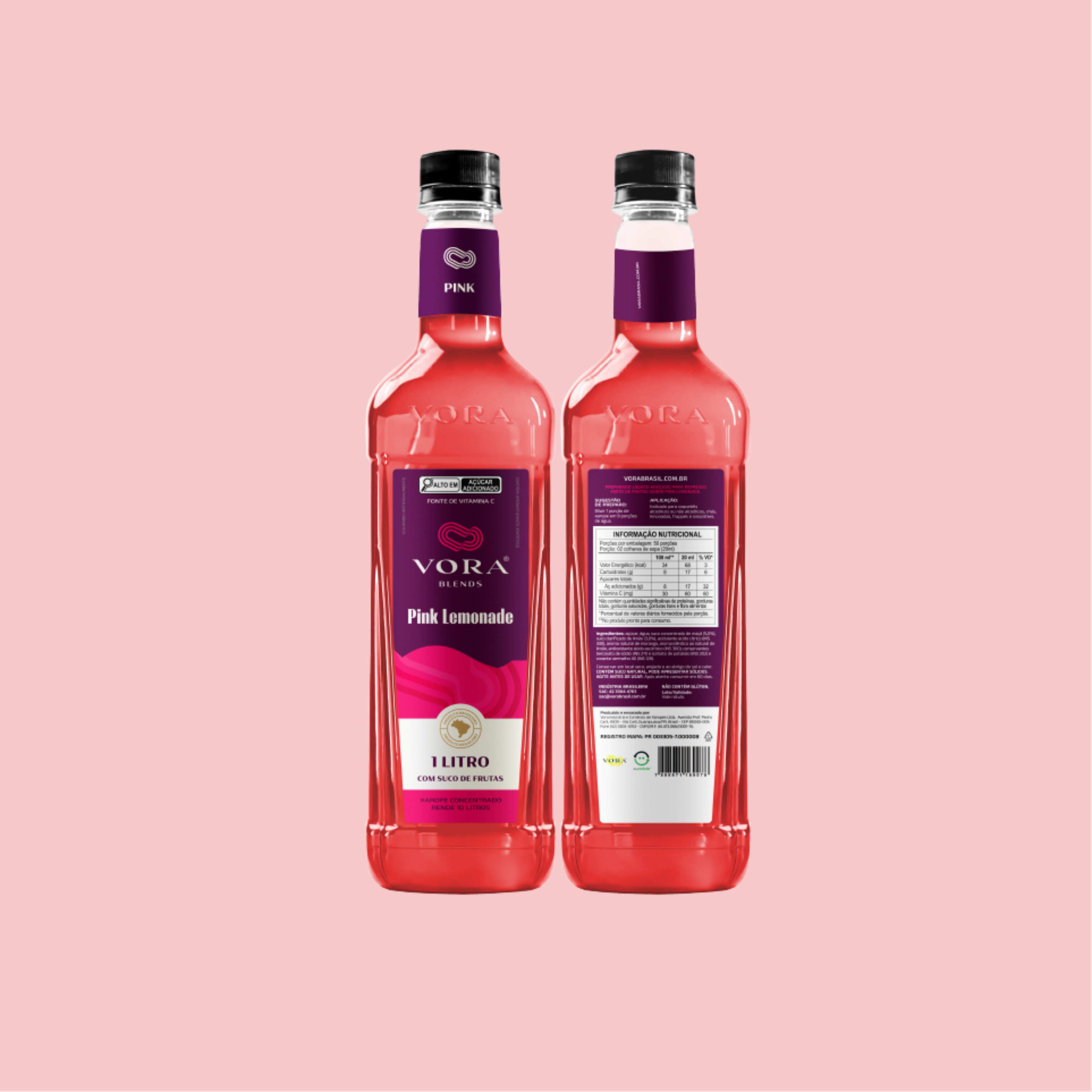 Xarope Misto de Fruta Sabor Pink Limonade imagem 3