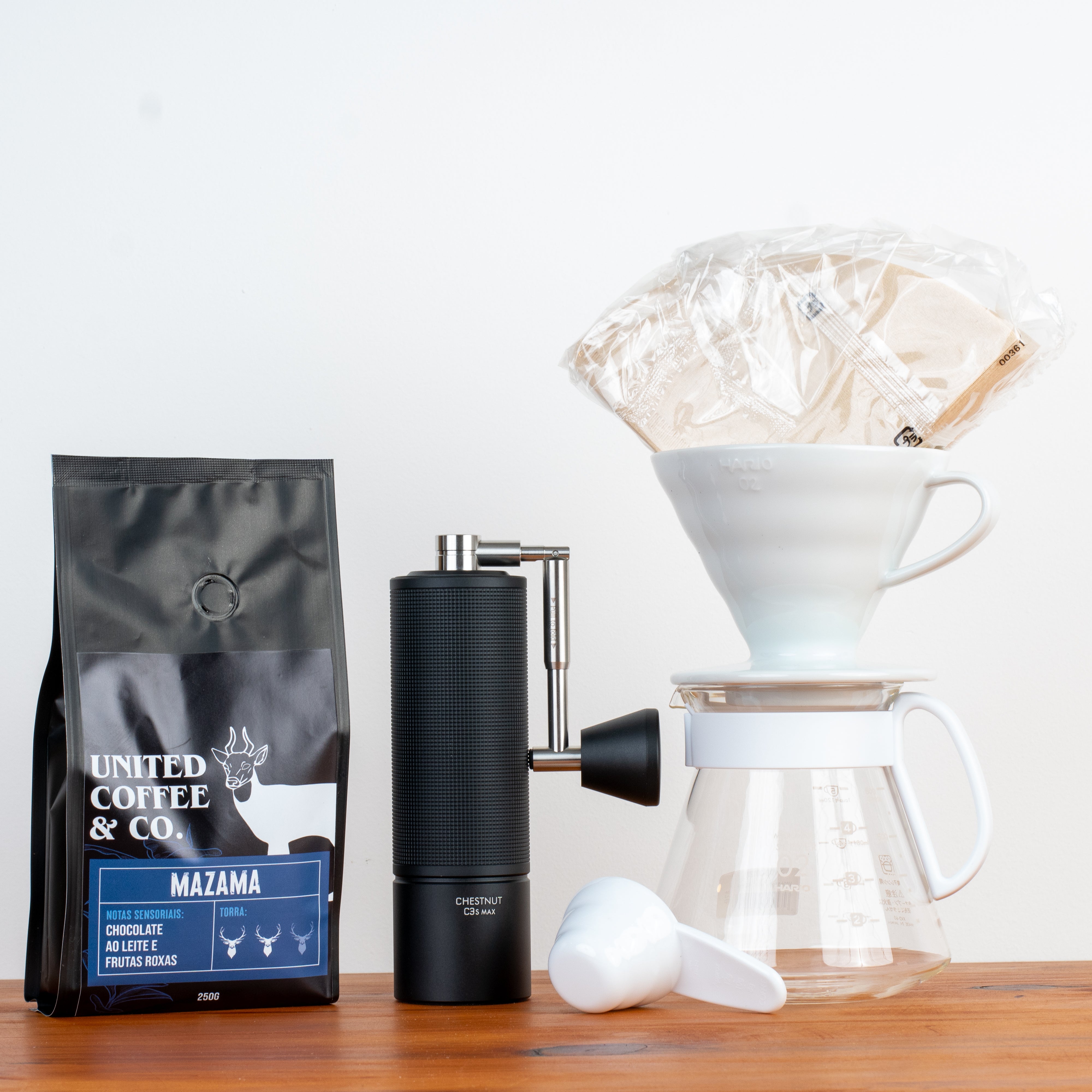 Kit V60 + Timemore CS3 Max Black + Mazama