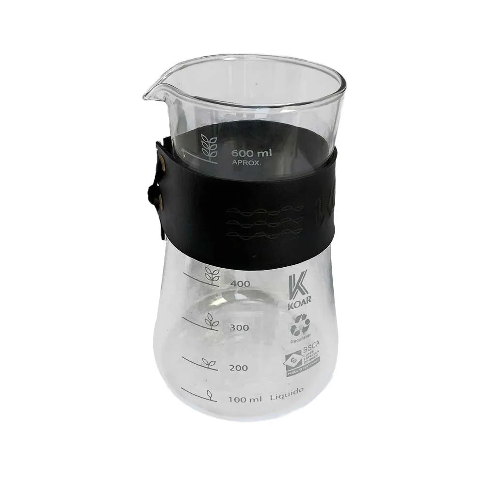 Jarra Decanter Koar - Couro Preto