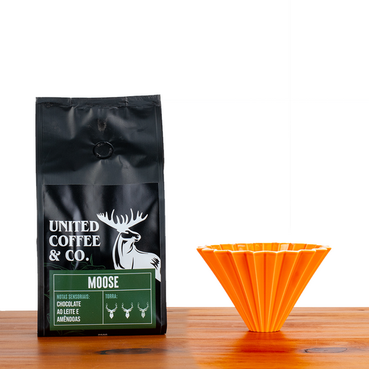 Café Moose + Origami Porcelana Laranja