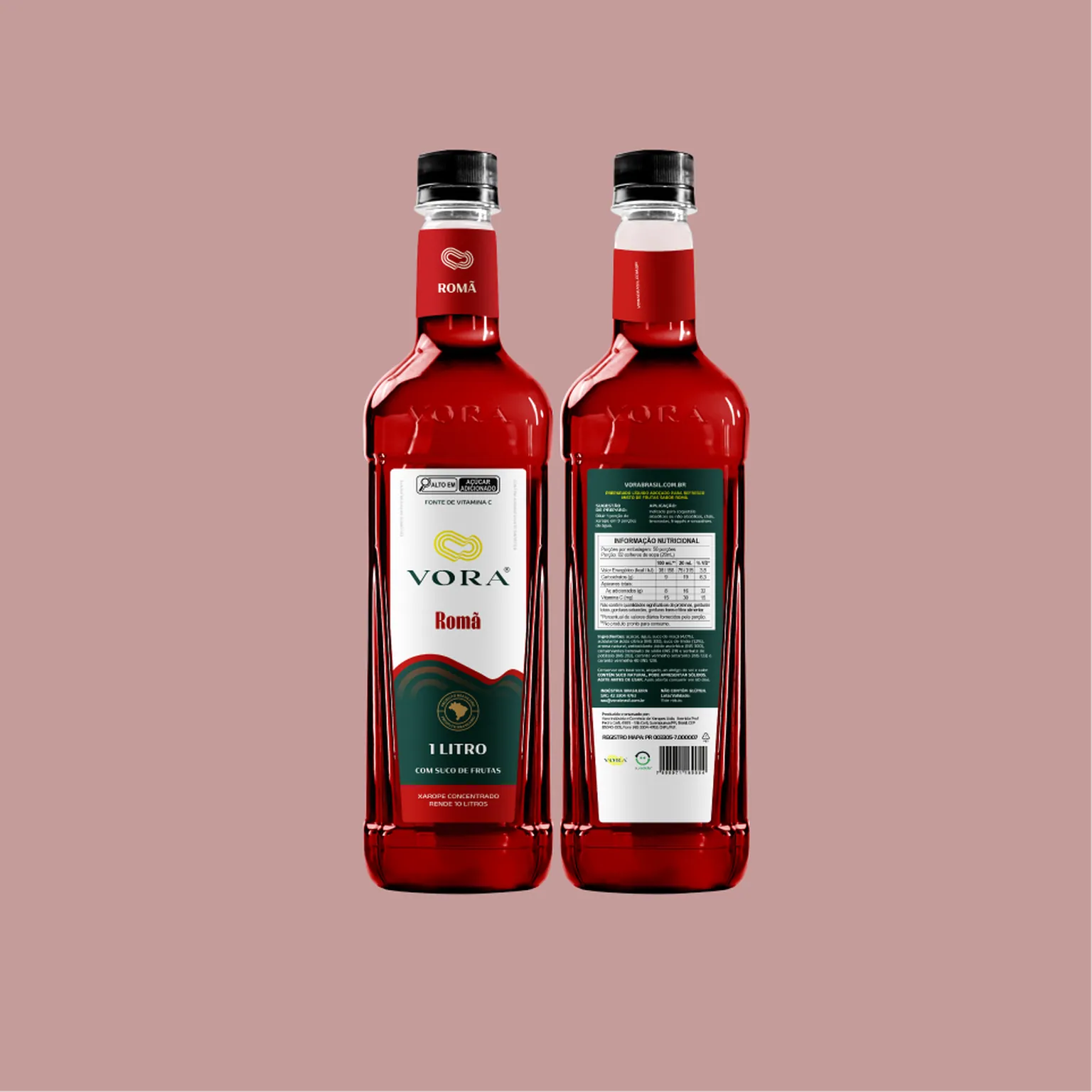 Xarope Misto de Fruta Sabor Romã