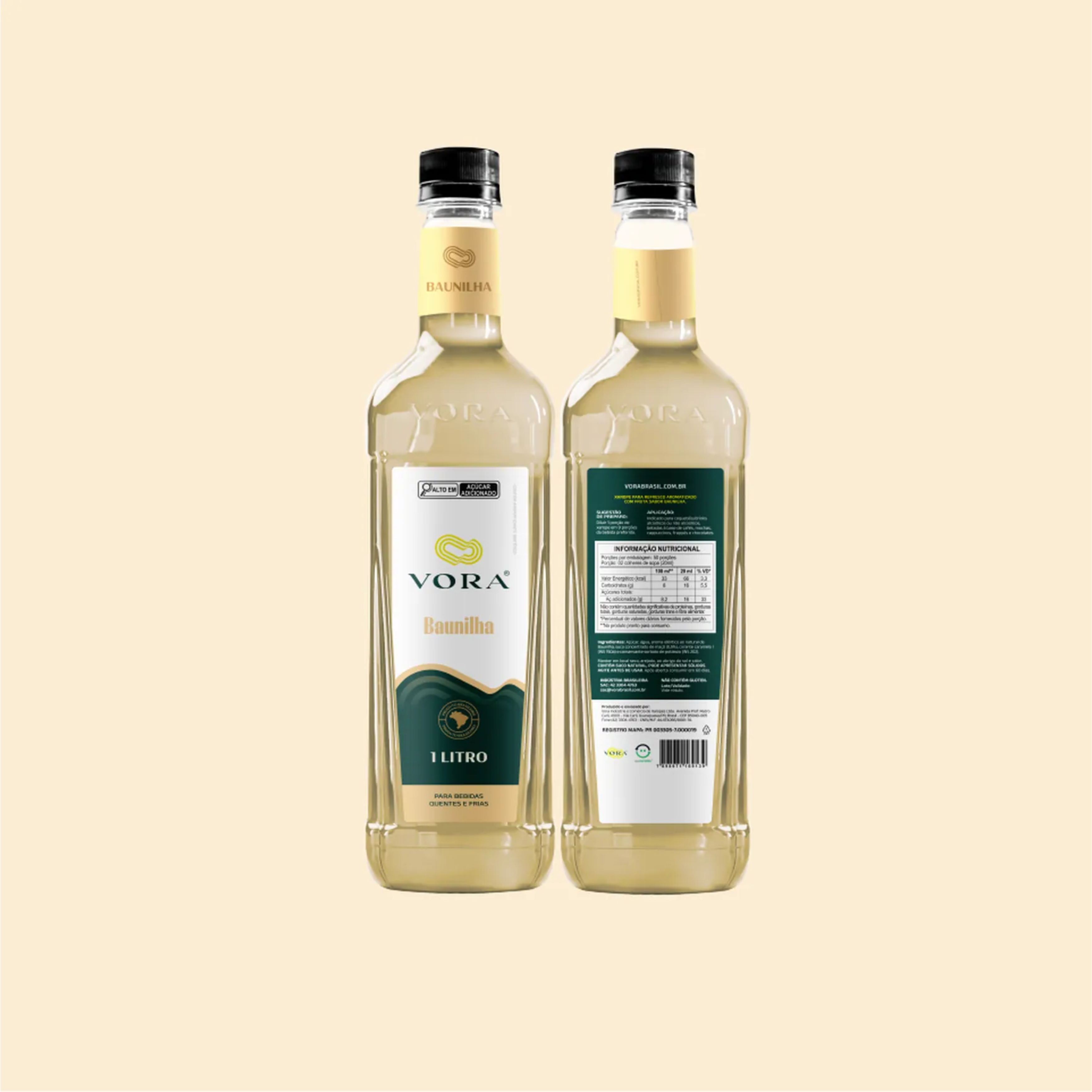 Xarope Misto Sabor Baunilha