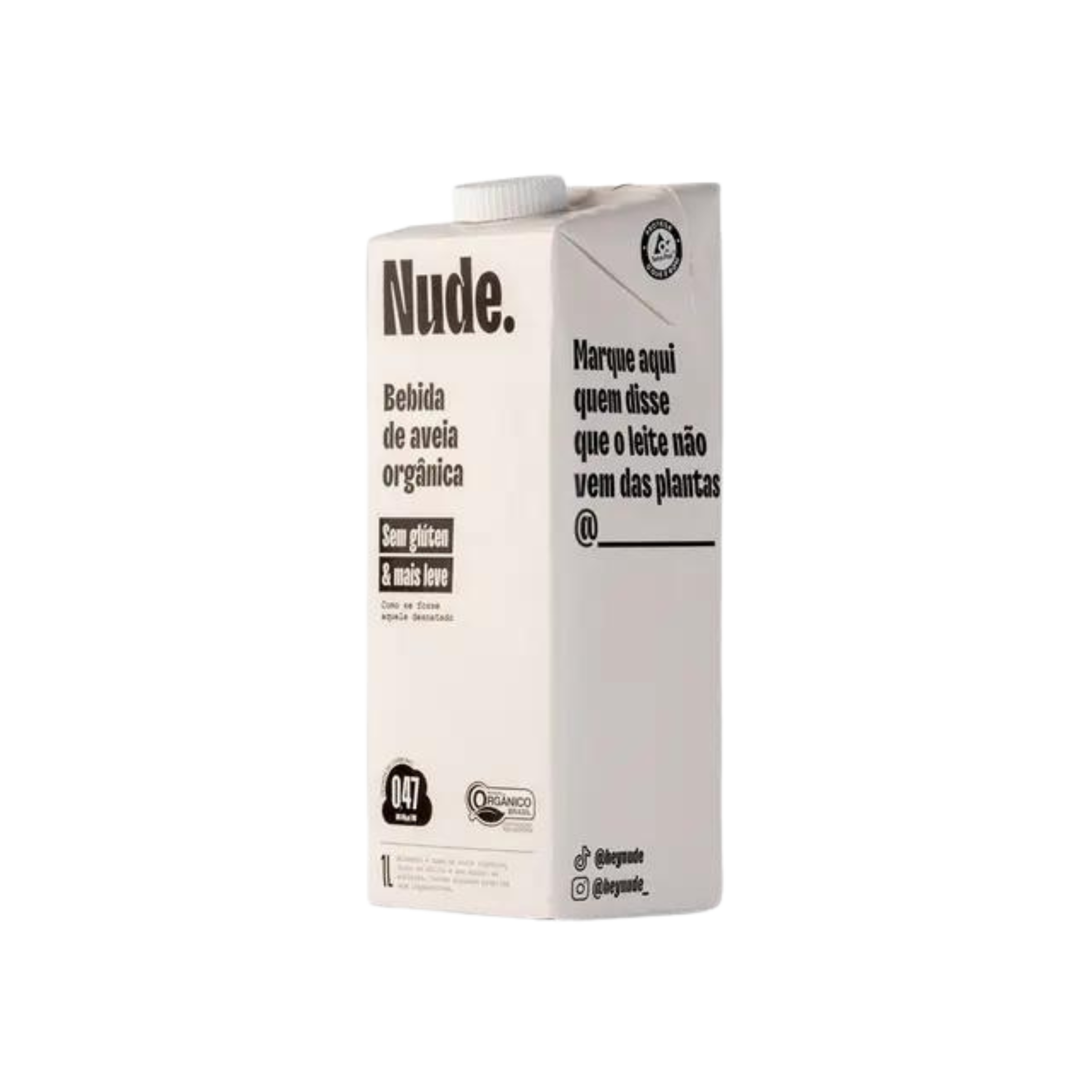 Nude Original Bebida de Aveia Orgânica 1l