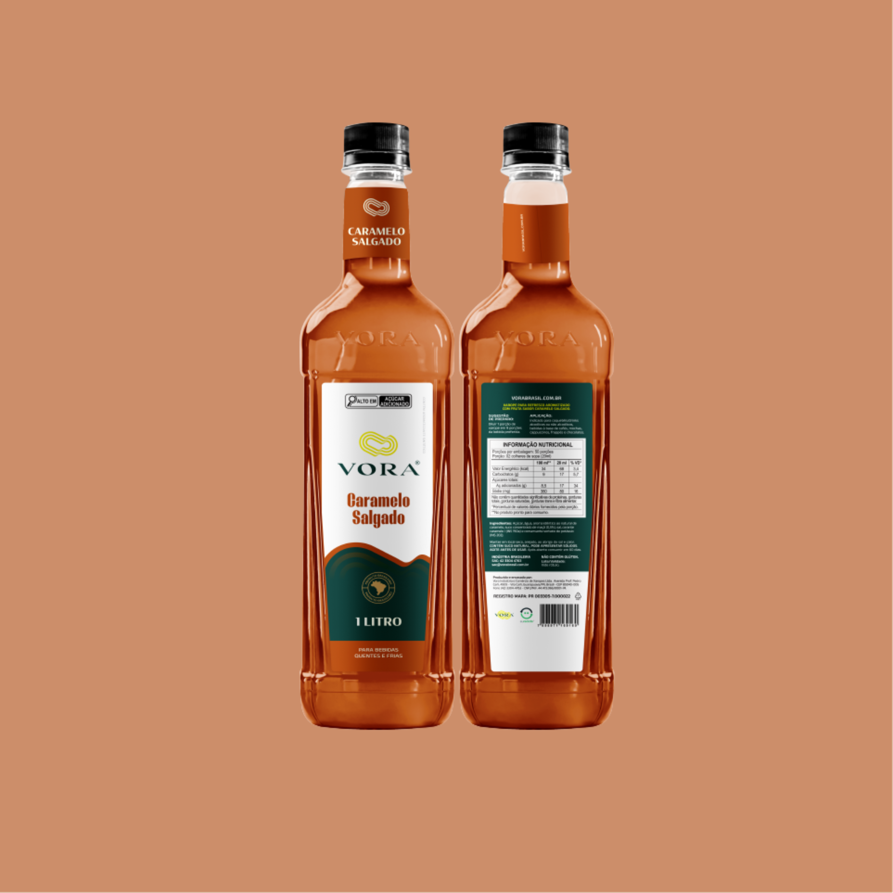 Xarope Misto de Frutas Sabor Caramelo Salgado