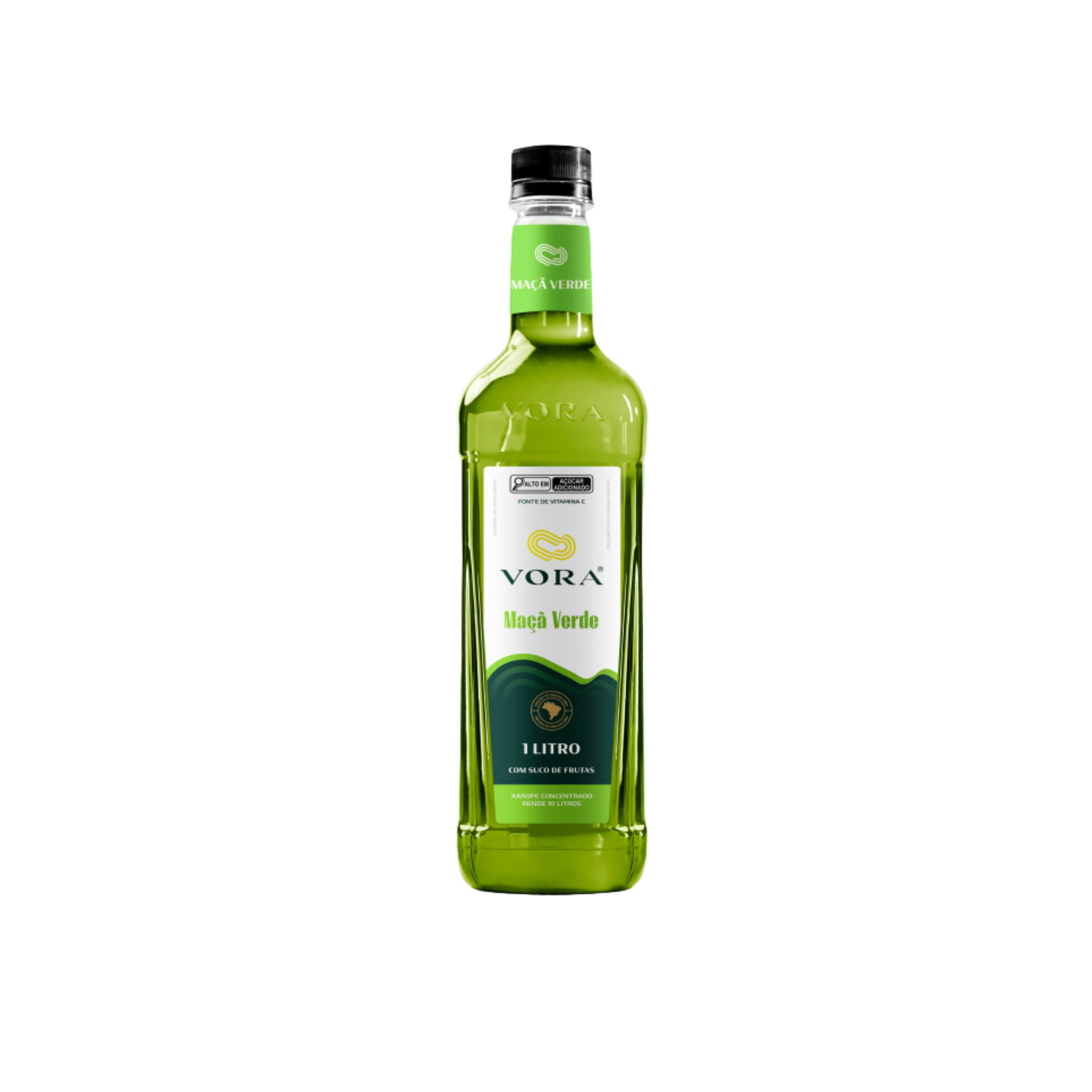 Xarope Misto de Fruta Sabor Maçã Verde